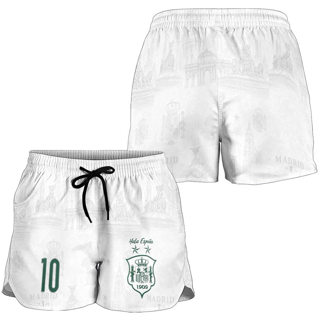 Custom Spain Football Shorts for Women Royal Madrid-Hala Espana
