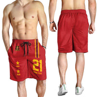 Custom Spain WC26 Future Champions Shorts for Men Tiki Taka Football Era - Wonder Print Shop