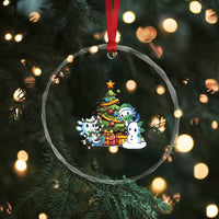 Cute Axolotl Xmas Tree Crystal Glass Ornament TS09