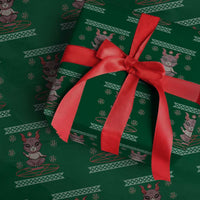 Cute Baby Baphomet Wrapping Paper Roll Ugly Christmas Sweater Occult Gift