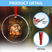 Cute Baby Monkey Punch Crystal Glass Ornament Adorable Emotional Graphic Little Punch