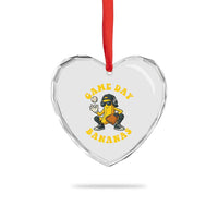 Cute Bananas Graphic Heart Crystal Glass Ornament Game Day Cool Catcher Baseball Lover - Wonder Print Shop