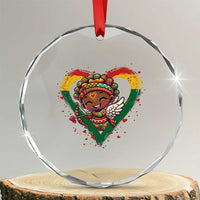 Cute Black Cupid Crystal Glass Ornament Melanin Pride Valentines Day Gift - Wonder Print Shop