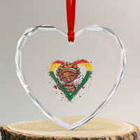 Cute Black Cupid Heart Crystal Glass Ornament Melanin Pride Valentines Day Gift - Wonder Print Shop