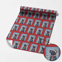 Cute Black Lab Xmas Wrapping Paper Roll Holiday Dog Lover Gift Idea - Wonder Print Shop