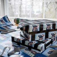 Cute Black Lab Xmas Wrapping Paper Roll Holiday Dog Lover Gift Idea - Wonder Print Shop