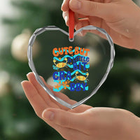 Cute But A Little Bit Crabby Heart Crystal Glass Ornament Beach Crab Summer Vacation