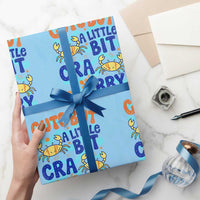 Cute But A Little Bit Crabby Wrapping Paper Roll Beach Crab Summer Vacation
