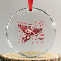 Cute Cupid Tennis Angel Crystal Glass Ornament Valentines Day Gift - Wonder Print Shop