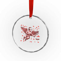 Cute Cupid Tennis Angel Crystal Glass Ornament Valentines Day Gift - Wonder Print Shop