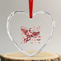 Cute Cupid Tennis Angel Heart Crystal Glass Ornament Valentines Day Gift - Wonder Print Shop