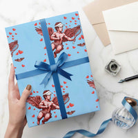 Cute Cupid Tennis Angel Wrapping Paper Roll Valentines Day Gift - Wonder Print Shop