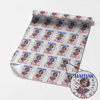 Cute Dabbing Haitian Princess Kids Graphic Wrapping Paper Roll Haiti Heritage Pride