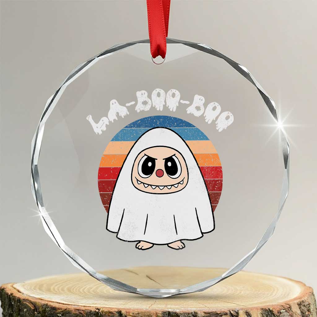Cute Ghost Halloween Costume Crystal Glass Ornament Retro Spooky Trending Cartoon La Boo Boo TS10