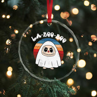 Cute Ghost Halloween Costume Crystal Glass Ornament Retro Spooky Trending Cartoon La Boo Boo TS10