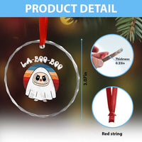 Cute Ghost Halloween Costume Crystal Glass Ornament Retro Spooky Trending Cartoon La Boo Boo TS10