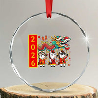 Cute Horse Dragon Dance Crystal Glass Ornament Lunar New Year - Wonder Print Shop