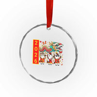 Cute Horse Dragon Dance Crystal Glass Ornament Lunar New Year - Wonder Print Shop