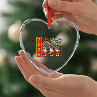 Cute Horse Dragon Dance Heart Crystal Glass Ornament Lunar New Year - Wonder Print Shop