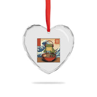 Cute Kawaii Gamer Frog Ramen Heart Crystal Glass Ornament Retro Japanese Funny Cat Gaming - Wonder Print Shop