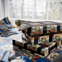 Cute Kawaii Gamer Frog Ramen Wrapping Paper Roll Retro Japanese Funny Cat Gaming - Wonder Print Shop