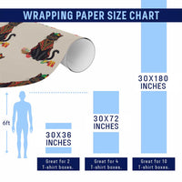 Cute Kwanzaa Cat Dashiki Wrapping Paper Roll African Heritage Gift - Wonder Print Shop