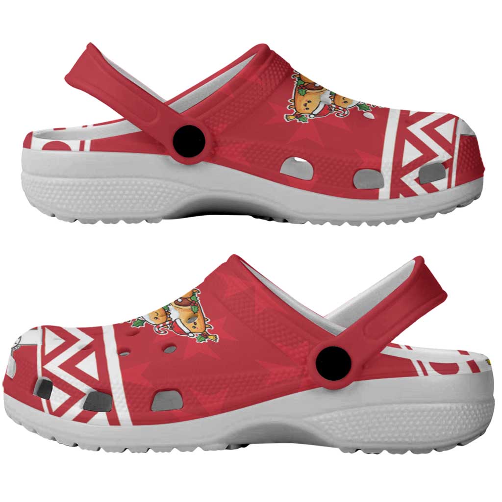 Cute Maltese Imqaret Pastry Christmas Clogs Shoes Christmas Joy in Malta - Wonder Print Shop