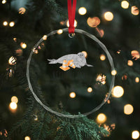 Cute Neil the Seal Traffic Cone Meme Crystal Glass Ornament Funny Viral Chaotic Southern Elephant Seal