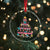 Cute Pink Flamingo Xmas Tree Crystal Glass Ornament With Hibiscus Merry Xmas - Wonder Print Shop