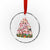 Cute Pink Pigs Xmas Tree Crystal Glass Ornament Funny Farmer Xmas Lights Festive Vibe - Wonder Print Shop