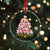 Cute Pink Pigs Xmas Tree Crystal Glass Ornament Funny Farmer Xmas Lights Festive Vibe - Wonder Print Shop