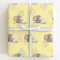 Cute Punch Baby Monkey Easter Wrapping Paper Roll Funny Animal Gift