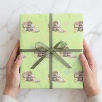 Cute Punch Baby Monkey Easter Wrapping Paper Roll Funny Animal Gift