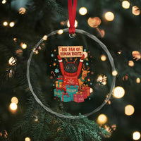 Cute Santa Cat Big Fan Of Human Rights Crystal Glass Ornament Christmas Supporters - Wonder Print Shop