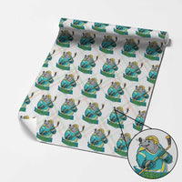 Cute Seal Playing Ice Hockey Wrapping Paper Roll Funny Winter Sports Gift - Wonder Print Shop