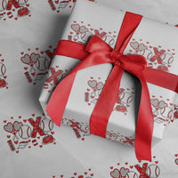 Cute XOXO Tennis Player Wrapping Paper Roll Valentines Tennis Gift - Wonder Print Shop