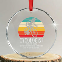 Cycologist Definition Crystal Glass Ornament Vintage Bicycle Rider Cycling Gift
