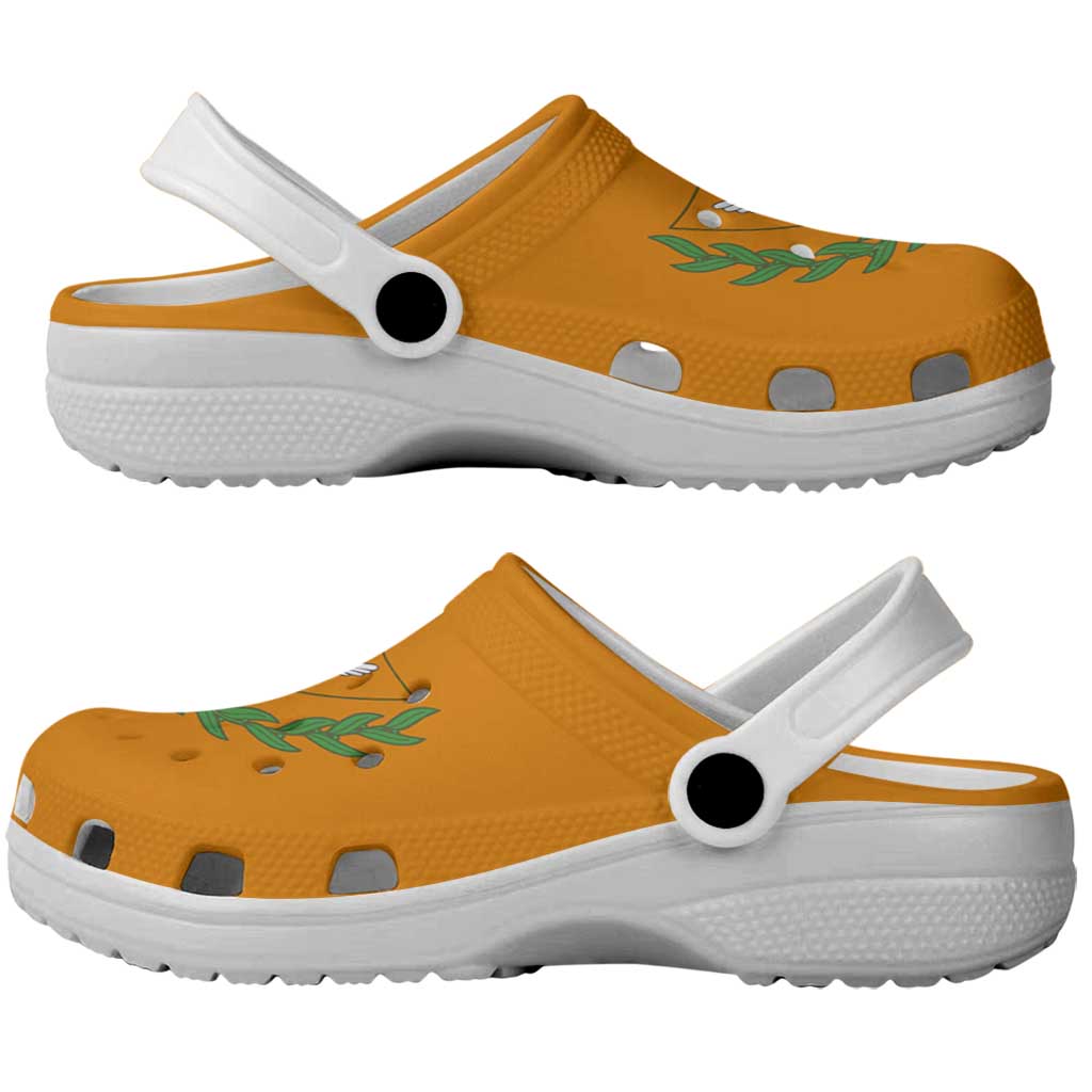 Cyprus Clogs Shoes Flag Color Inspiration - Wonder Print Shop