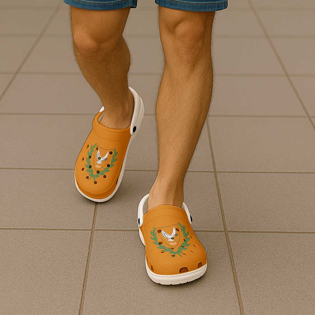Cyprus Clogs Shoes Flag Color Inspiration - Wonder Print Shop