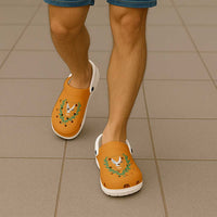 Cyprus Clogs Shoes Flag Color Inspiration - Wonder Print Shop