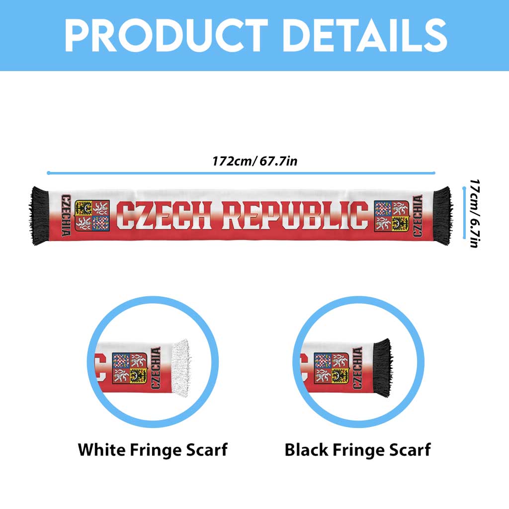 Czech Republic 2026 Football Soccer Scarf Czechia Go National Team