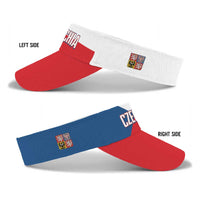 Czech Republic 2026 Football Sun Visor Cap With Heart For Czechia