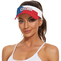 Czech Republic 2026 Football Sun Visor Cap With Heart For Czechia