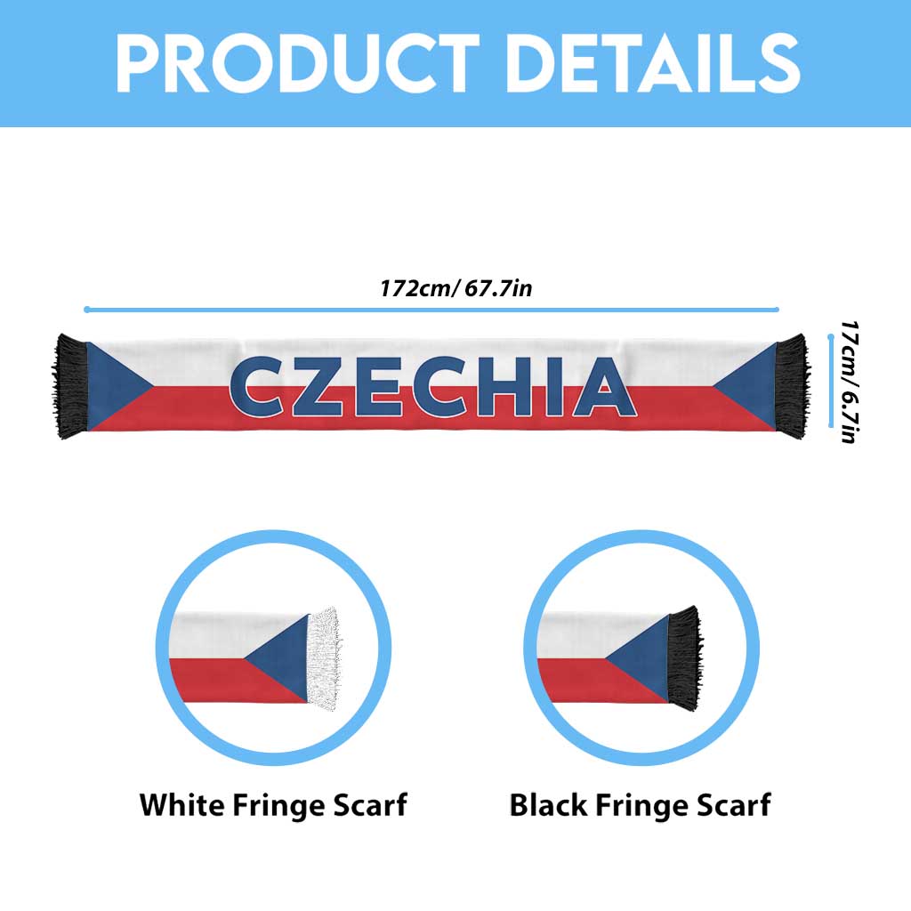 Czech Republic Football 2026 Soccer Scarf Flag Style