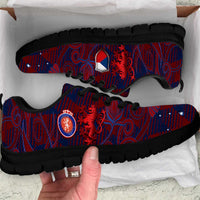 Czech Republic Football Sneakers Art Nouveau Patterns With National Lion