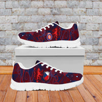 Czech Republic Football Sneakers Art Nouveau Patterns With National Lion