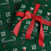 Czech Republic Soccer Sports Graphic Number 10 Jersey Style Wrapping Paper Roll Proud Czechia Football Fans Game Day Pride
