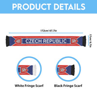 Czech Republic World Football 2026 Soccer Scarf Go Czechia Lions Road To Glory