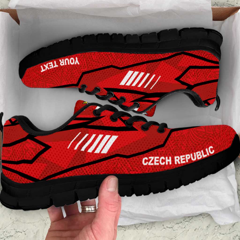 Czechia Football Nations 2026 Personalized Sneakers Sporty Pattern