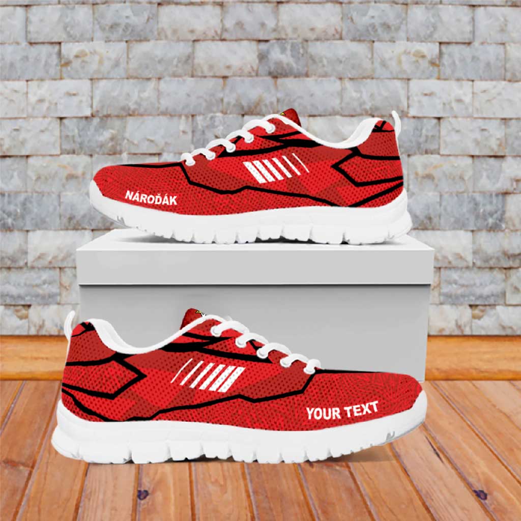 Czechia Football Nations 2026 Personalized Sneakers Sporty Pattern